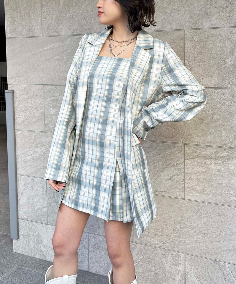 バックベルトテーラージャケット 詳細画像 ブルー系 3