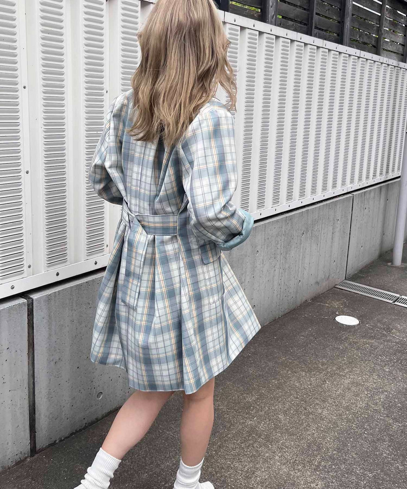 バックベルトテーラージャケット 詳細画像 ブルー系 5