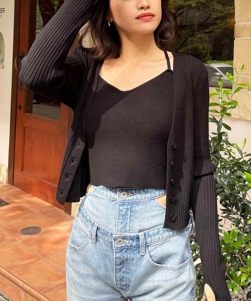 クロスストラップキャミアンサンブル 詳細画像