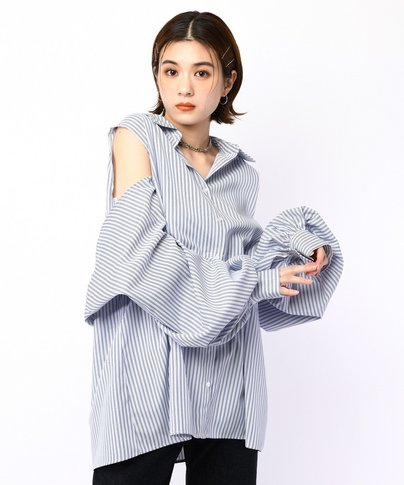 マルチwayブラウス 詳細画像 ブルー系 3