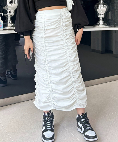 ギャザータイトスカート 詳細画像