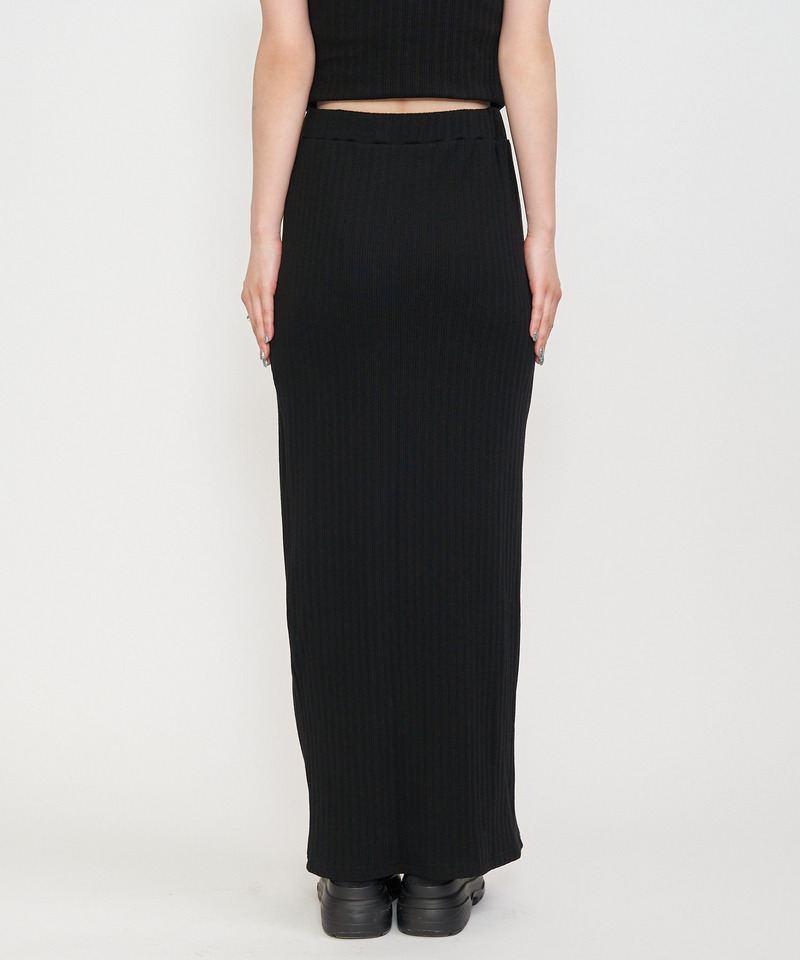 スリットリブスカート 詳細画像 ブラック 6