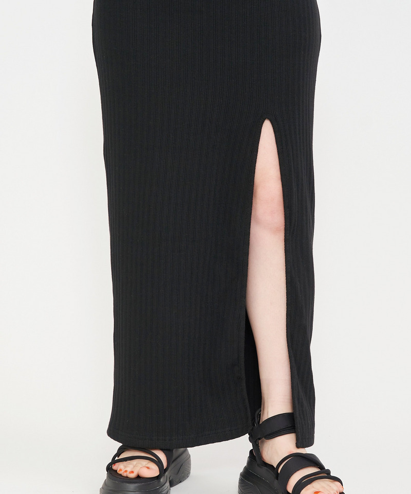 スリットリブスカート 詳細画像 ブラック 7