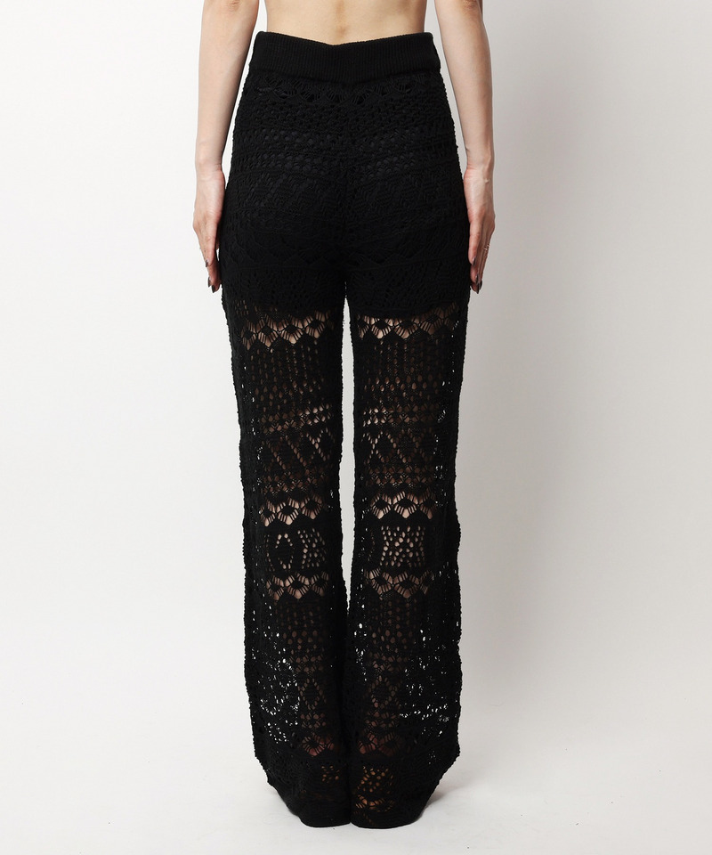 クロシェフレアパンツ 詳細画像 ブラック 6