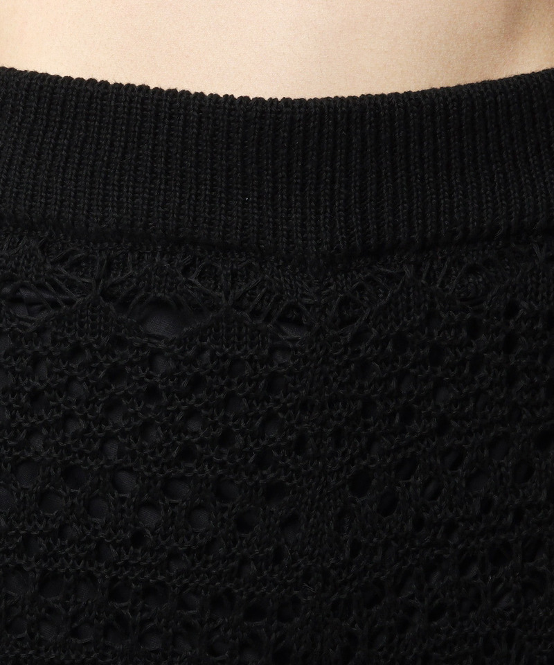 クロシェフレアパンツ 詳細画像 ブラック 7