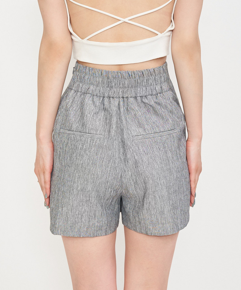 リネンライクショートパンツ 詳細画像 グレー 6