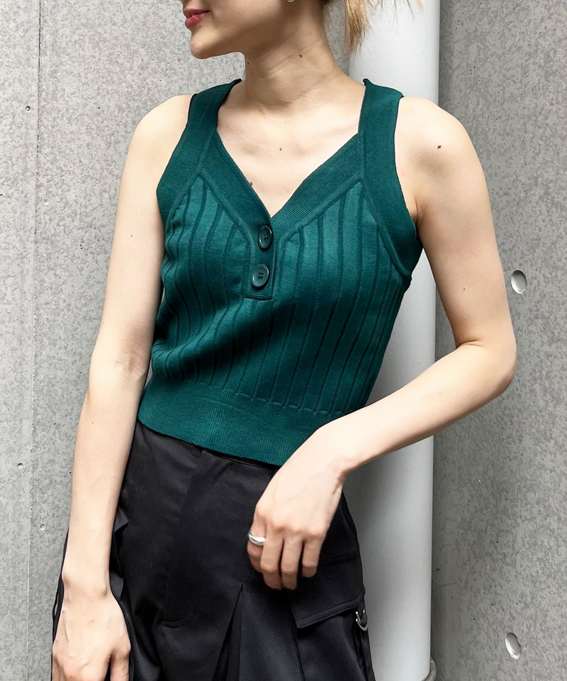 アメスリワイドリブタンク 詳細画像 グリーン 1