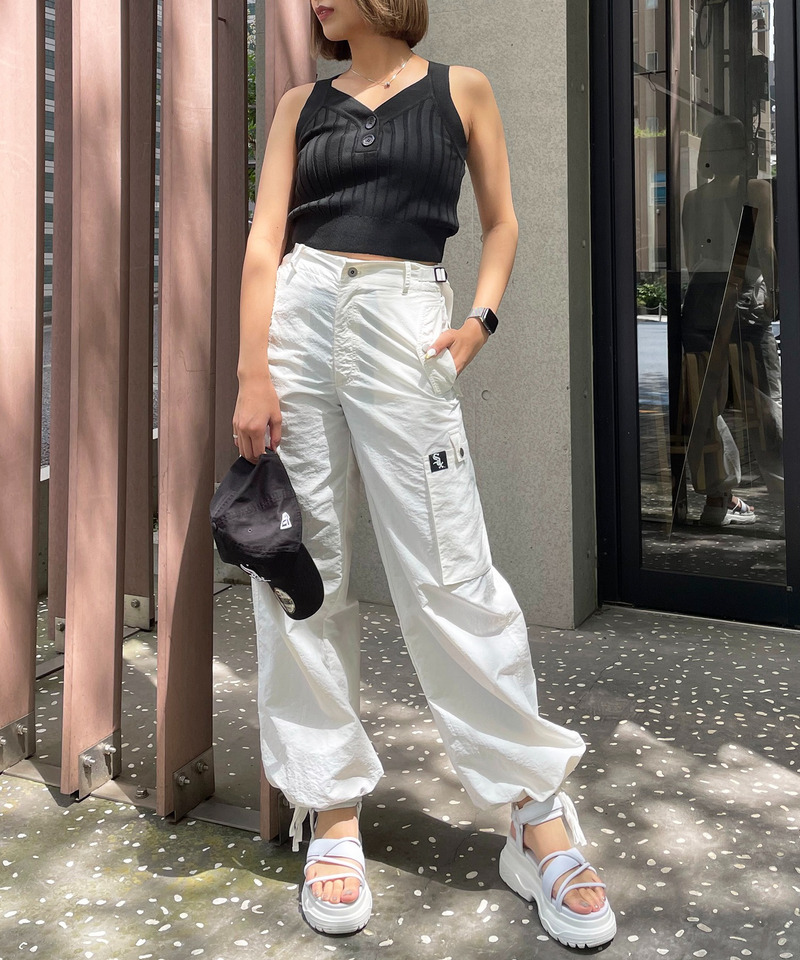 アメスリワイドリブタンク 詳細画像 ブラック 2