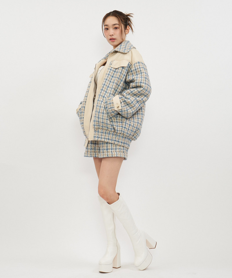 ハイウエストツィードショートパンツ 詳細画像 ホワイト系 3