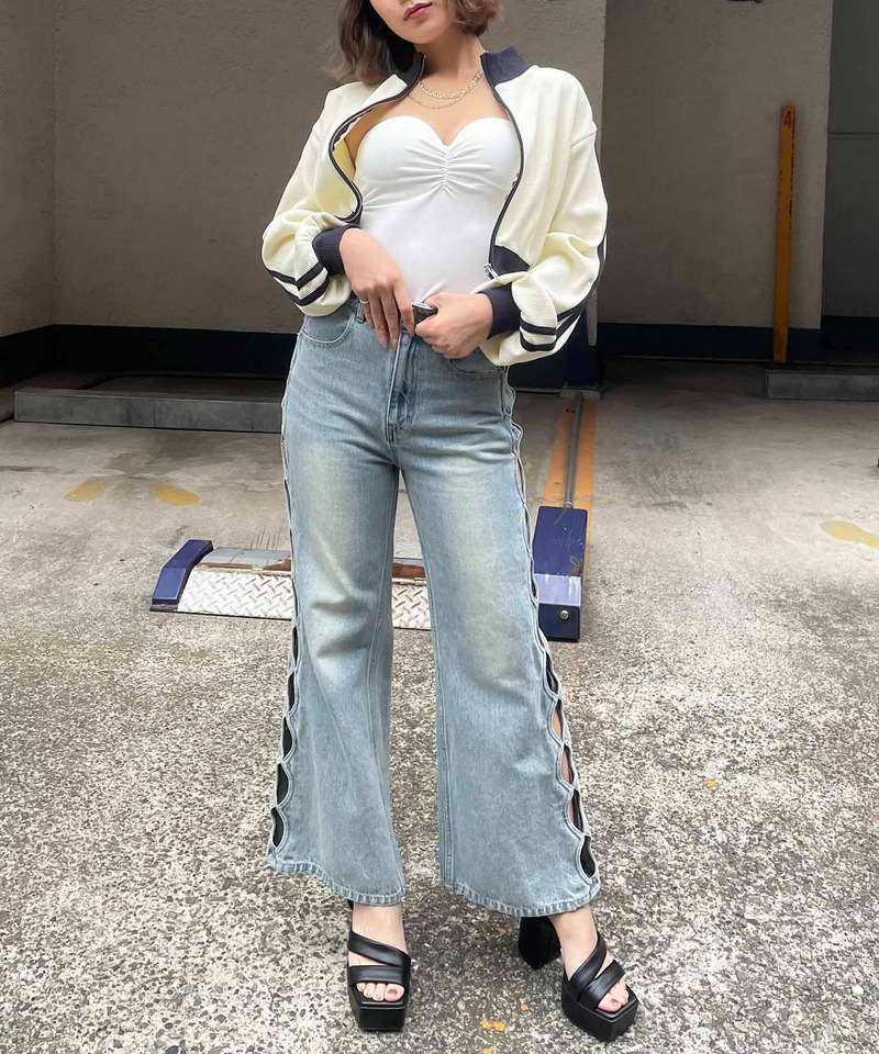 パット付きリブベアトップ 詳細画像 ホワイト 4