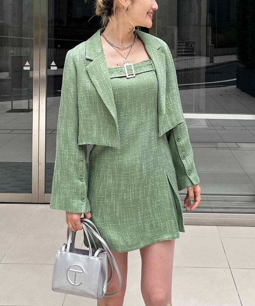 サマーツィードショートケープジャケット 詳細画像