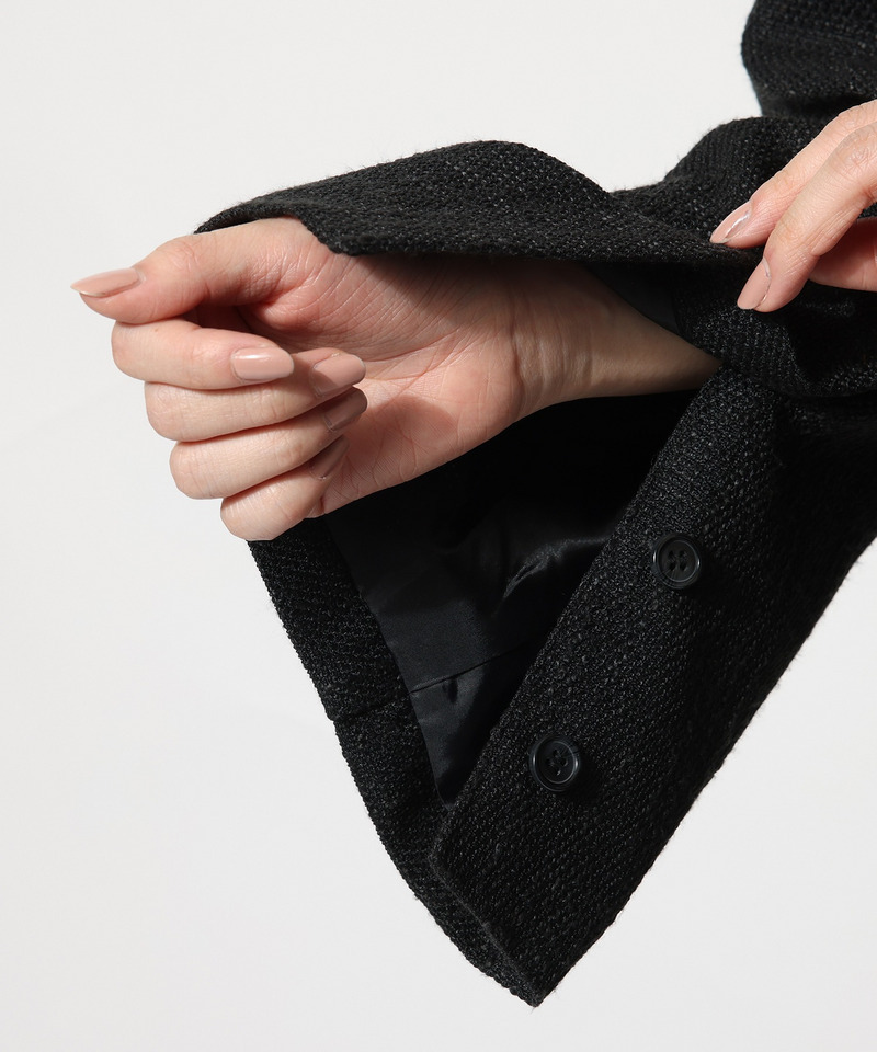 サマーツィードショートケープジャケット 詳細画像 グリーン 6