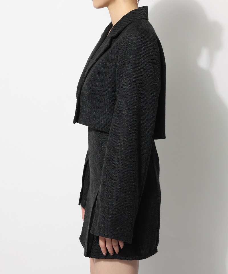 サマーツィードショートケープジャケット 詳細画像 グリーン 8