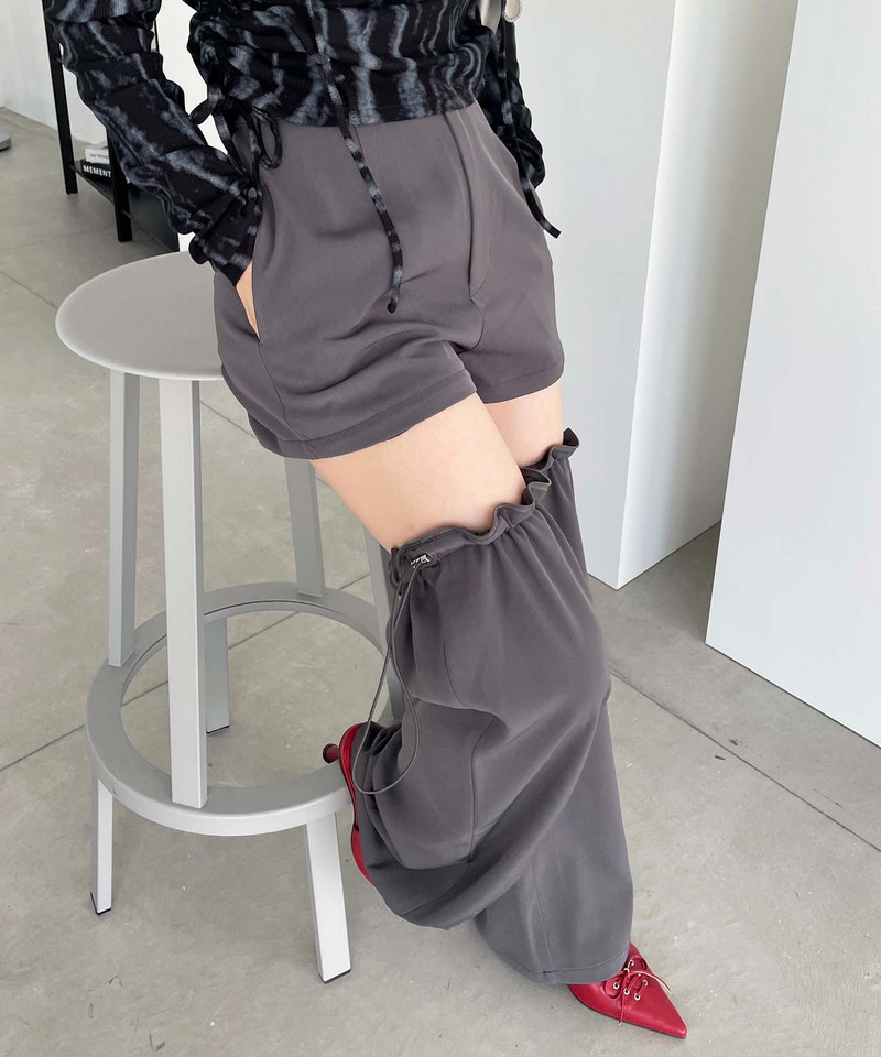 マルチウェイレッグウォーマーパンツ 詳細画像 グレー 5