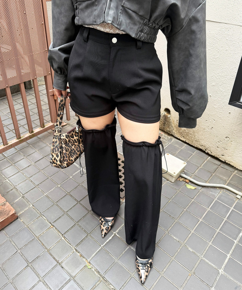 マルチウェイレッグウォーマーパンツ 詳細画像 ブラック 17