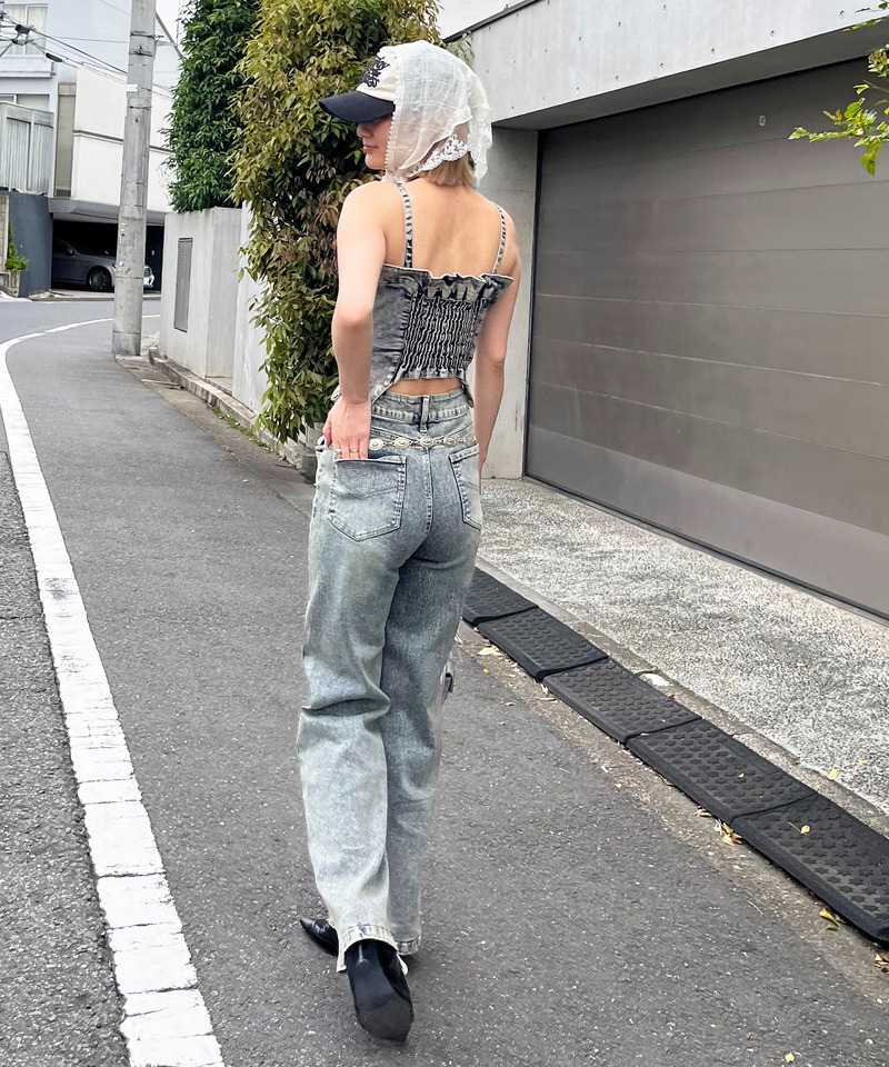 デニムビスチェオールインワン 詳細画像 デニムブルー 5