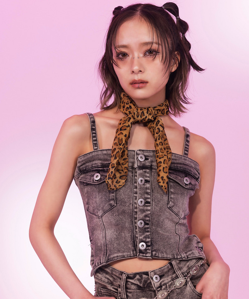 デニムビスチェオールインワン 詳細画像 ブラックデニム 19