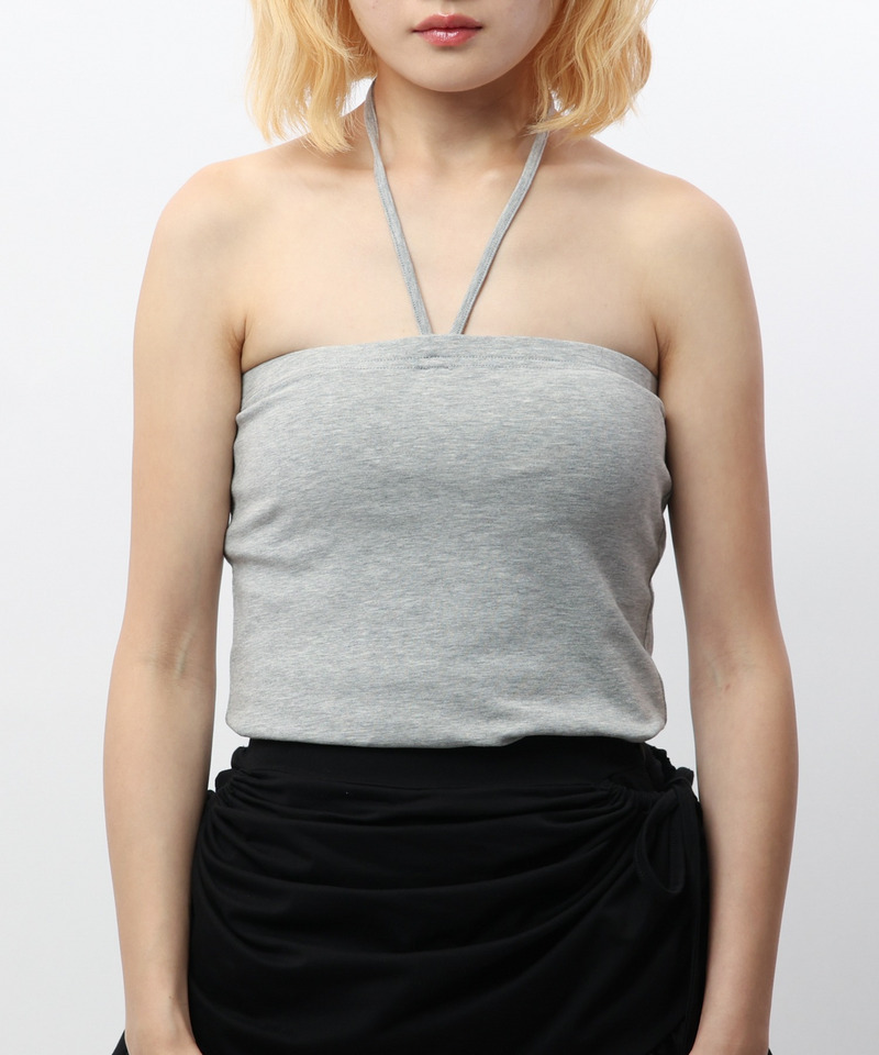 ストール付きレースアップトップス 詳細画像 グレー 11