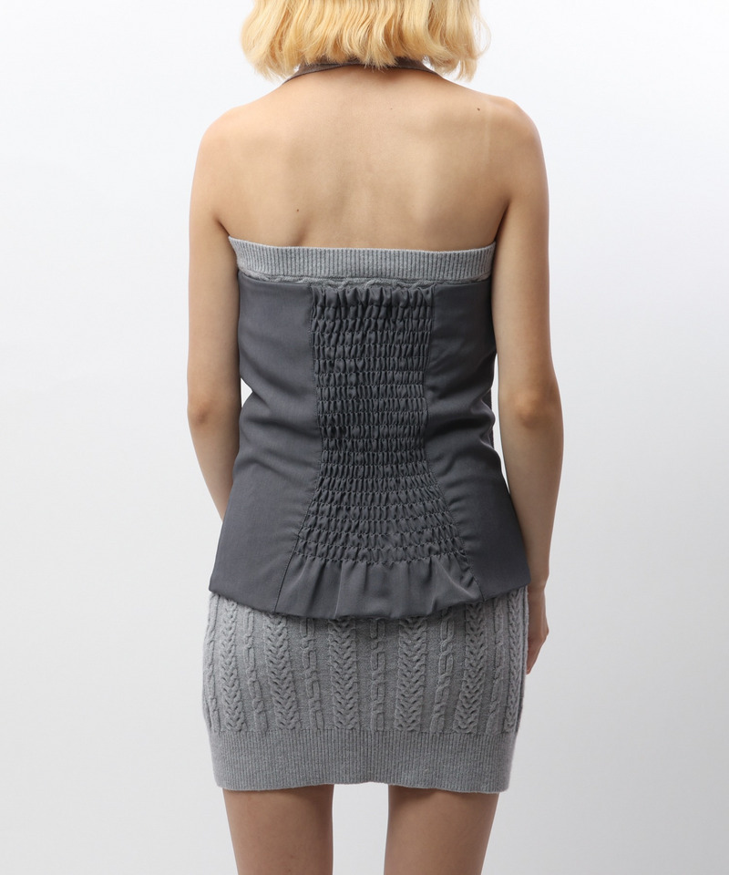 デザインビスチェ 詳細画像 グレー 3