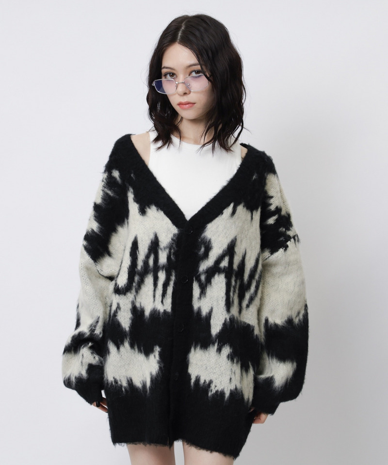 配色ミドルカーデ 詳細画像 ブラック 19