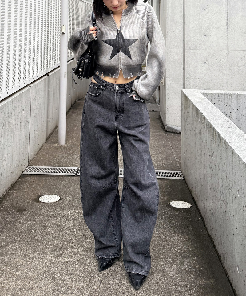 スプレー加工スターニット 詳細画像 グレー 7