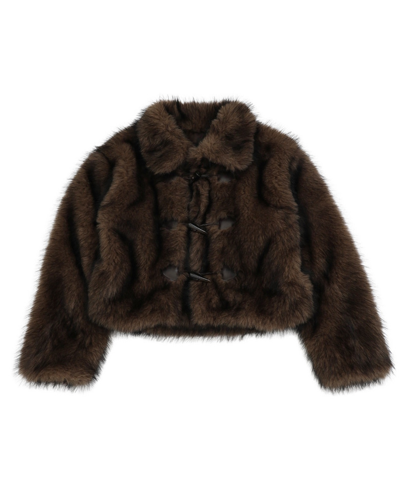 ファーダッフルショートコート 詳細画像 ブラウン 20