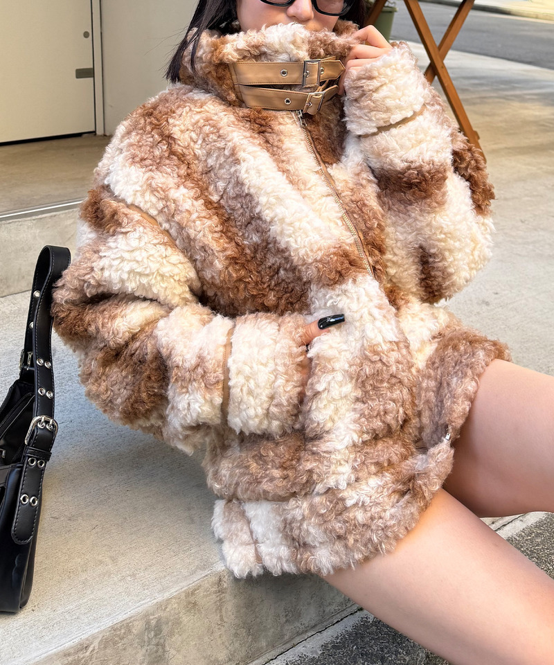 パイピングファージャケット 詳細画像 ベージュ 16