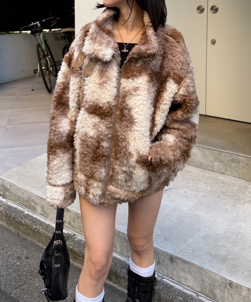 パイピングファージャケット 詳細画像 ベージュ 18