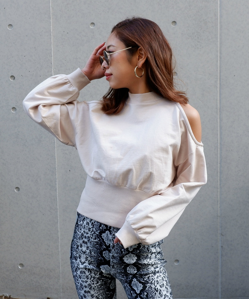 シェイキーカラートップス 詳細画像 ベージュ 1