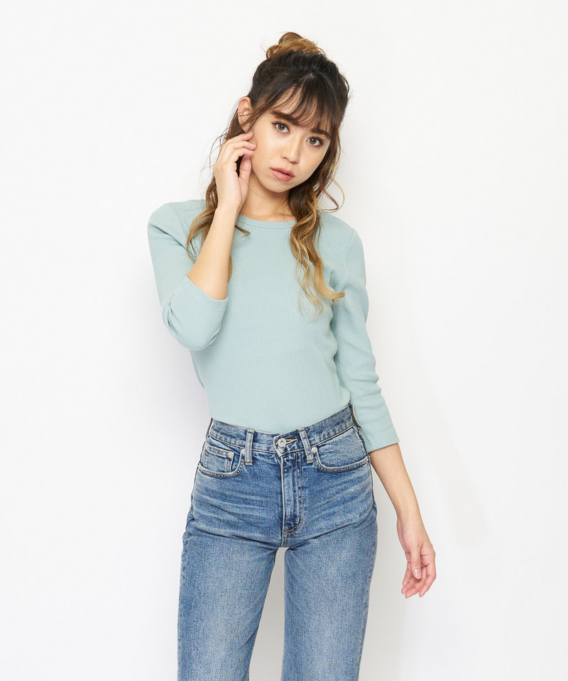 バックリボンカットトップス 詳細画像 グリーン 2