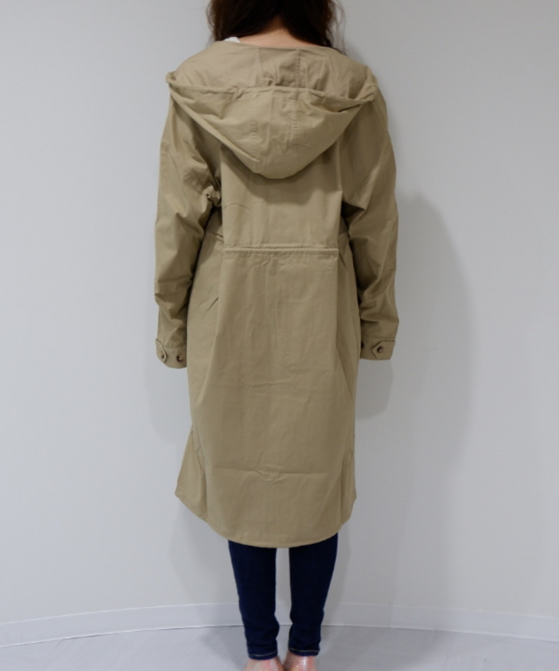 フーディーモッズコート 詳細画像 ベージュ 2