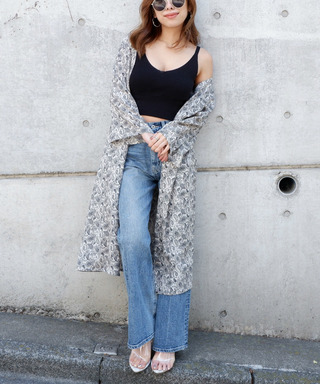 ペイズリー柄ガウン