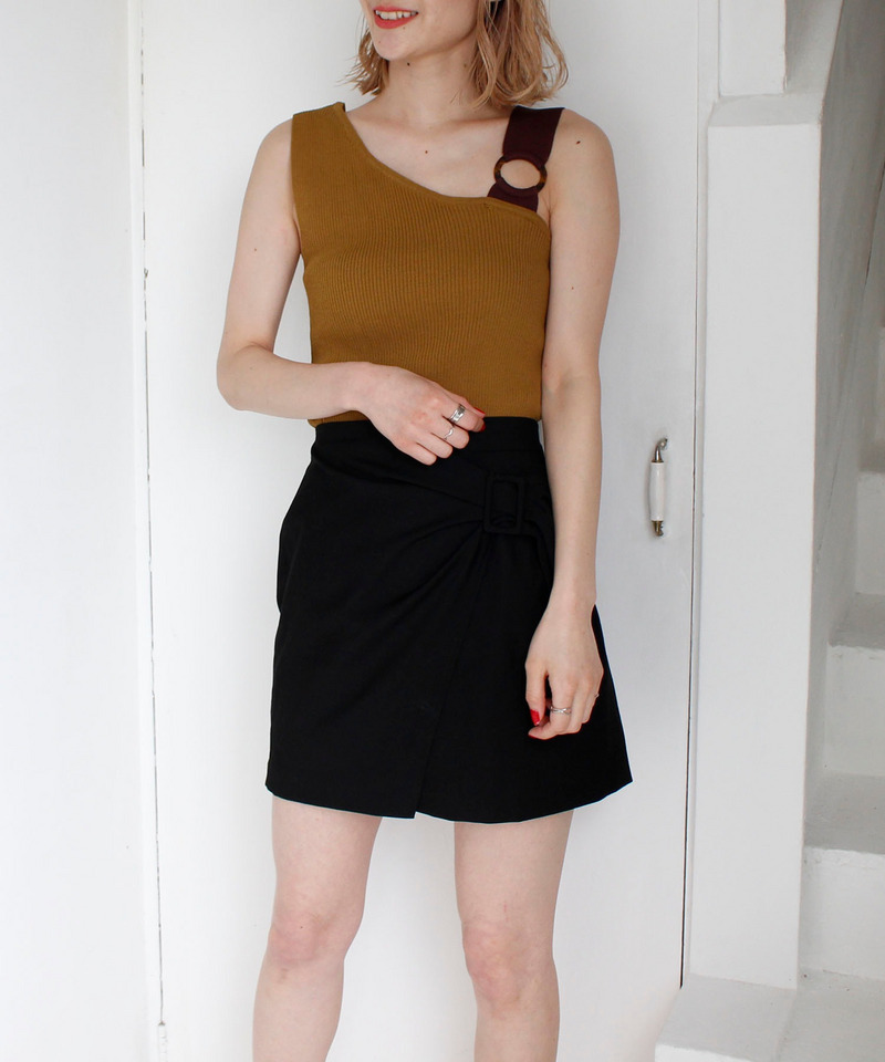 ラップベルトスカート 詳細画像 ブラック 2