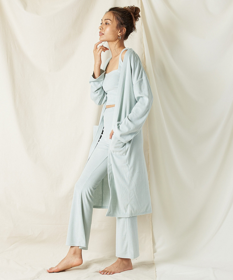 リラックスパイルガウン 詳細画像 グリーン 1