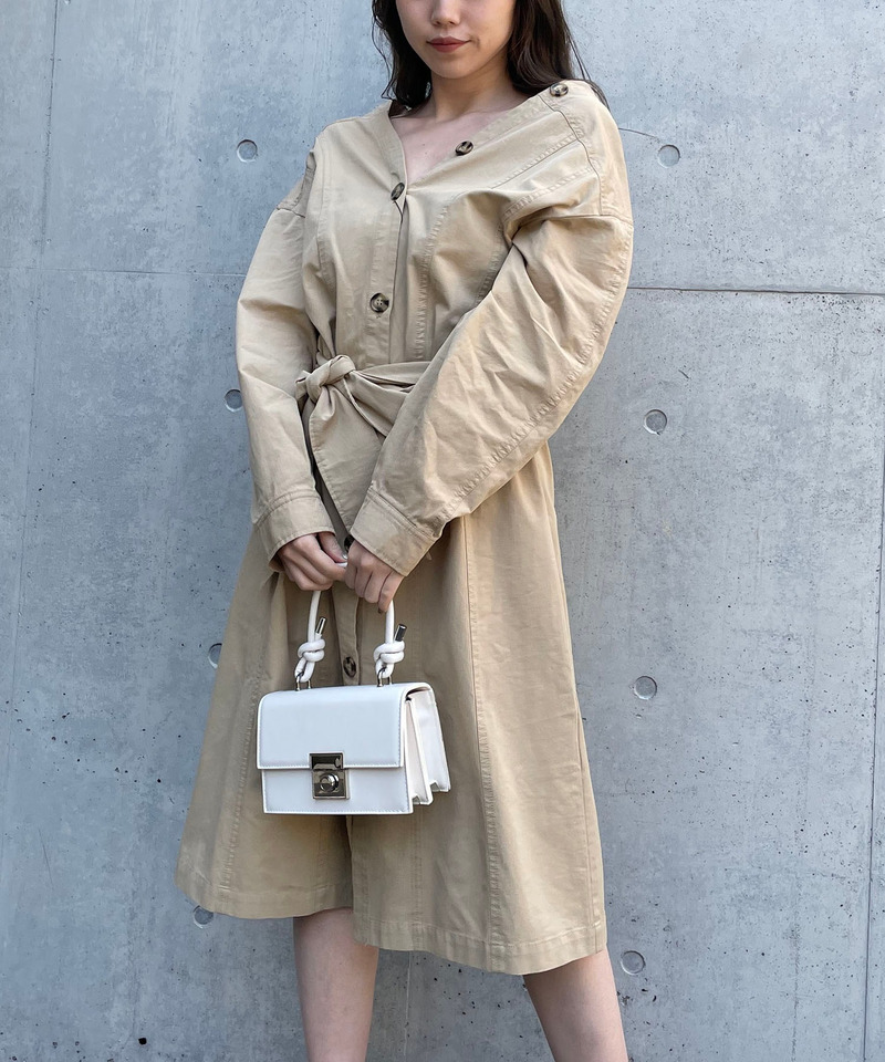 フロントボタンワンピース 詳細画像 ベージュ 2