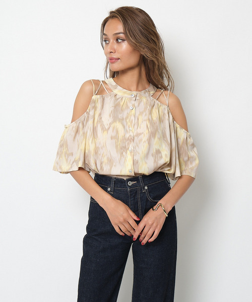 クロスショルダーシャツ 詳細画像