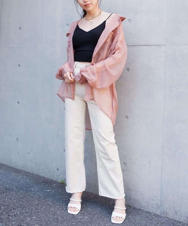 カットオフストレッチパンツ 詳細画像 オフホワイト 2