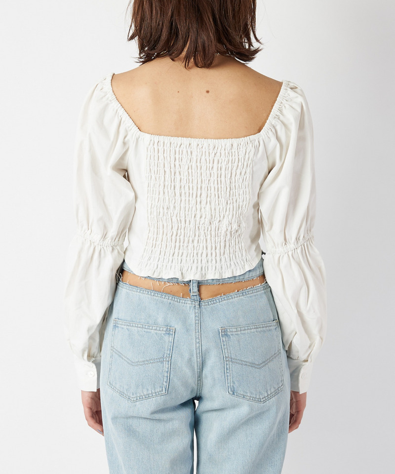 ダブルパフスリーブブラウス 詳細画像 オフホワイト 7