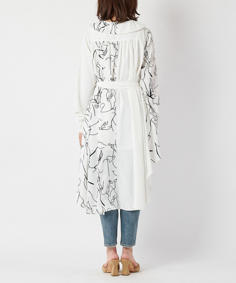 バイカラーヘムブラウス 詳細画像 オフホワイト 5