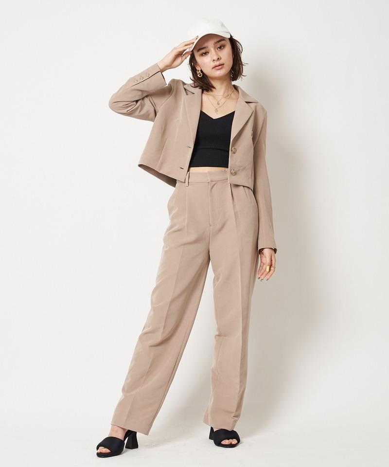 ベーシックタックパンツ 詳細画像 ベージュ 3