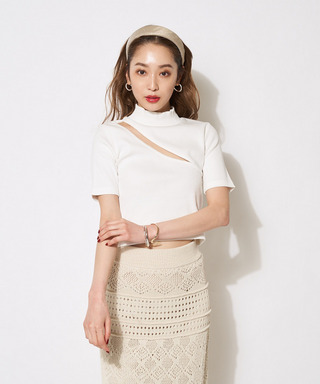 プチハイアシメリブトップス