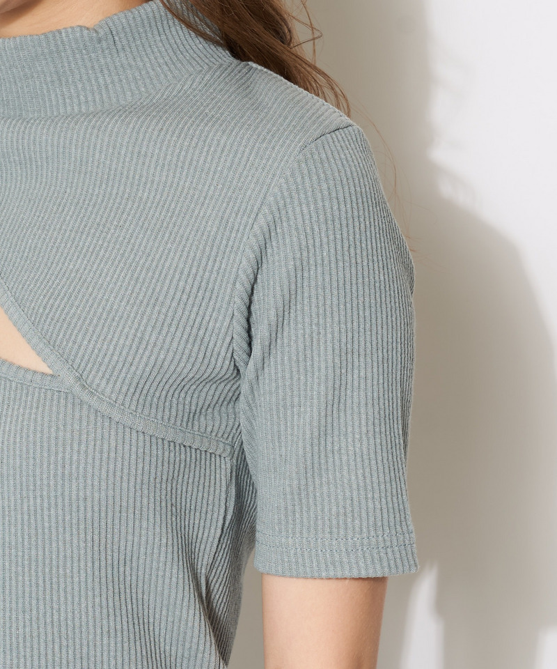 プチハイアシメリブトップス 詳細画像 ブルー 7