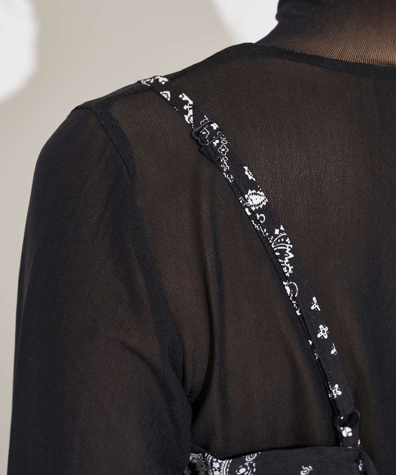 シアートップス&times;バックリボンビスチェ 詳細画像 ブラック 13