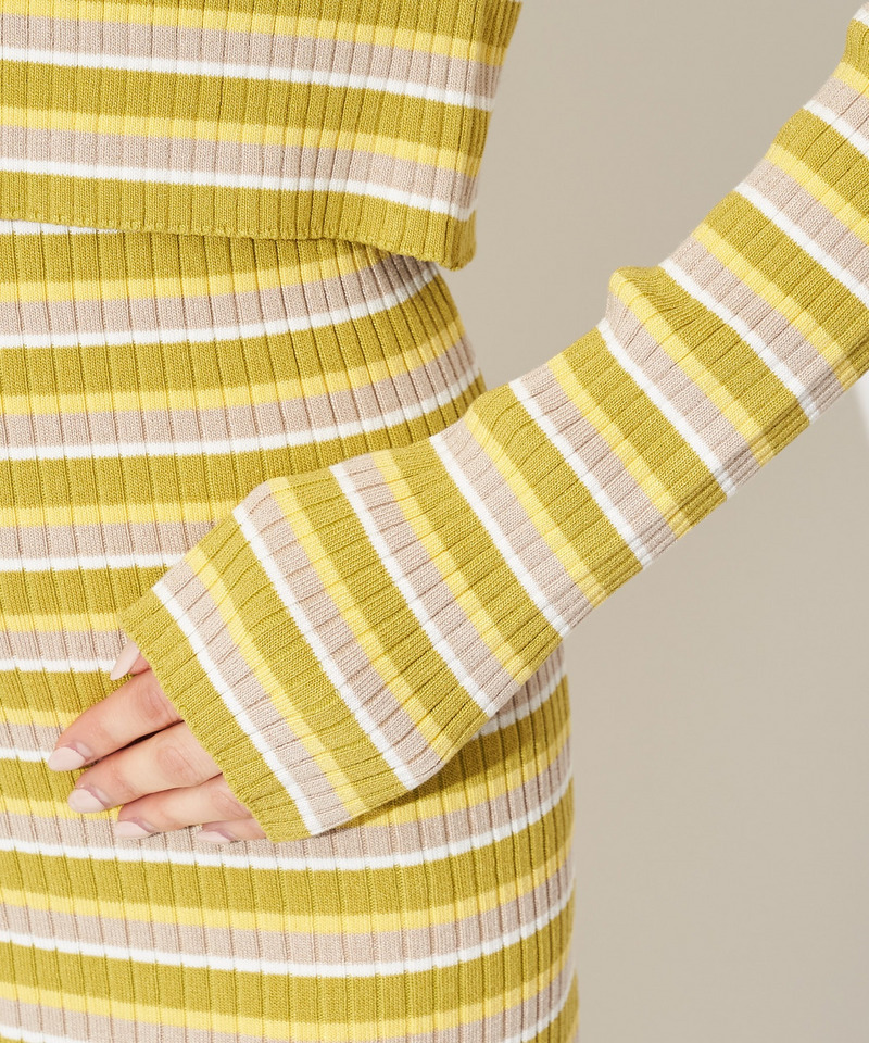 アンサンブルニットキャミワンピース 詳細画像 ボーダー 10