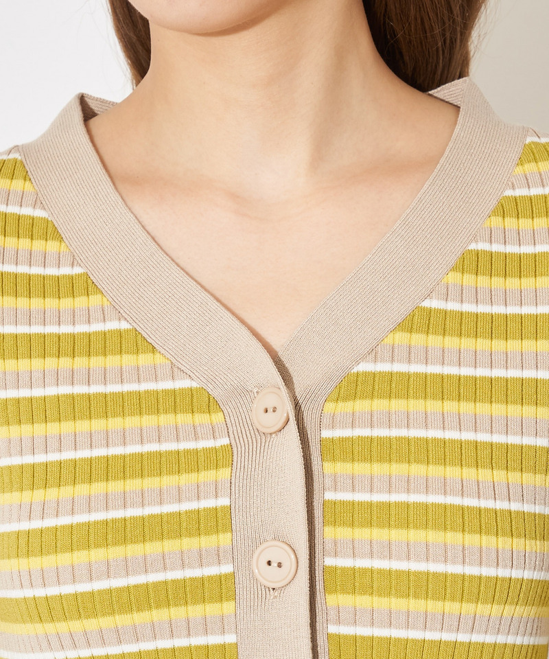 アンサンブルニットキャミワンピース 詳細画像 ボーダー 8