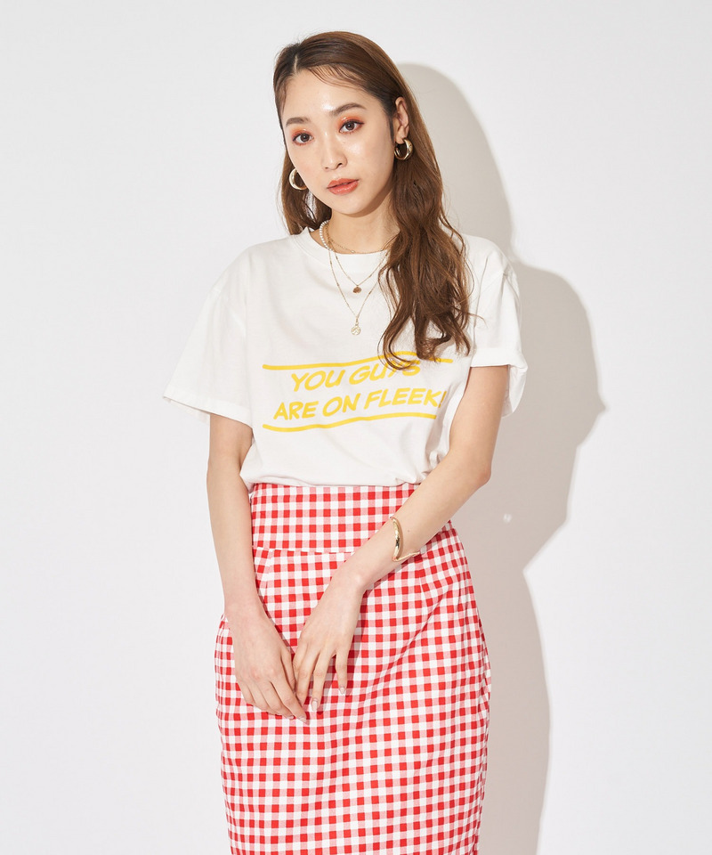 ロールアップロゴTシャツ 詳細画像 オフホワイト 2