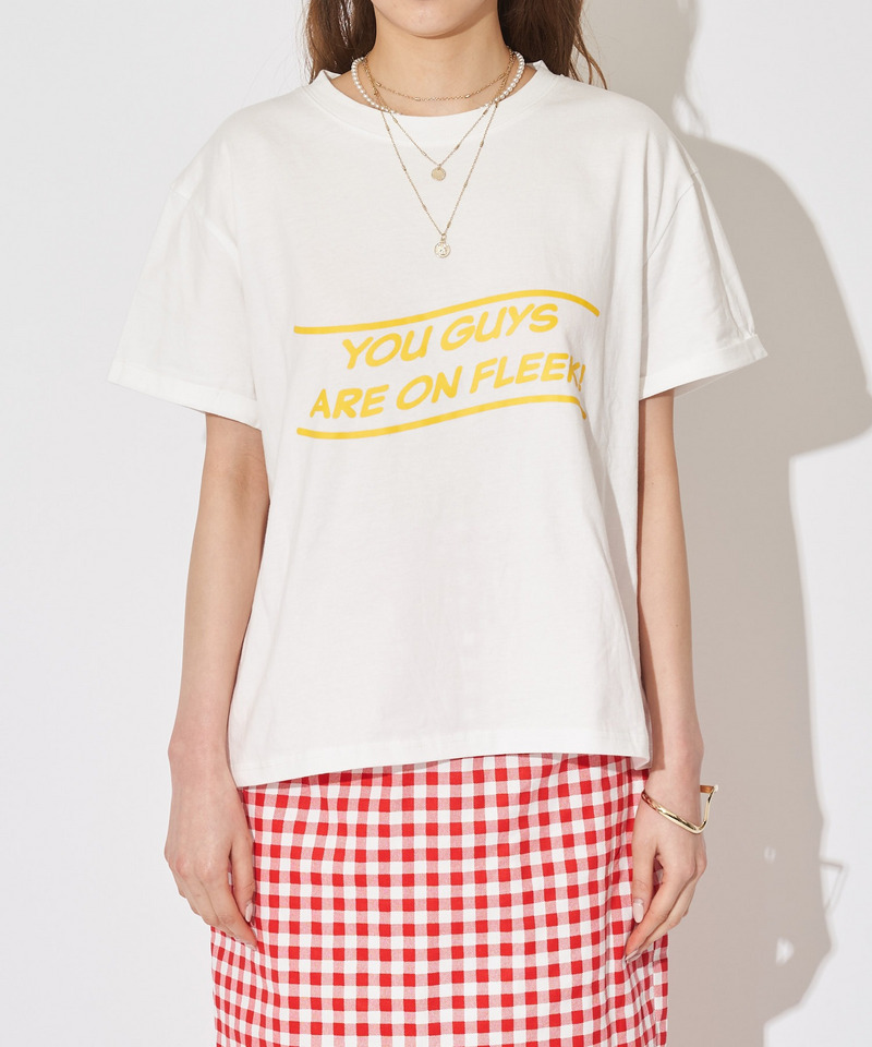 ロールアップロゴTシャツ 詳細画像 オフホワイト 4