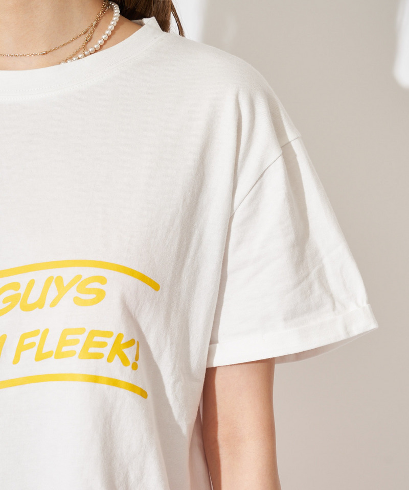 ロールアップロゴTシャツ 詳細画像 オフホワイト 8