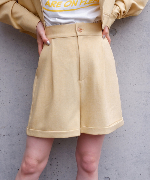 メランジショートパンツ 詳細画像