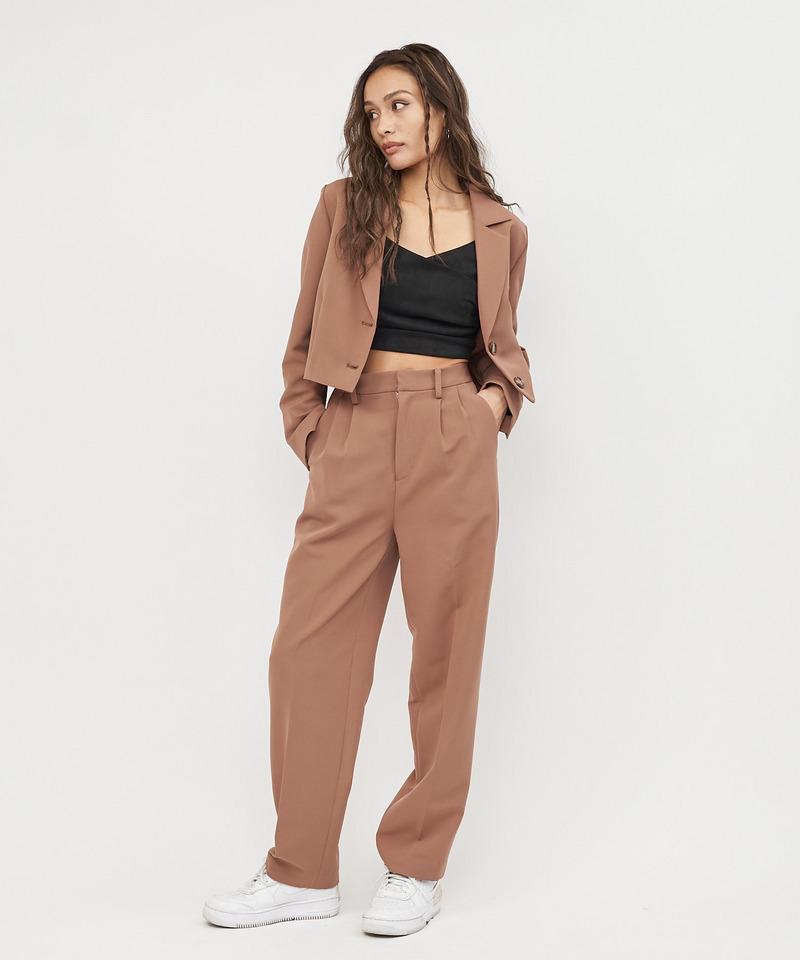 テーラーショートジャケット 詳細画像 ブラウン 2